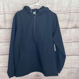 NWT Mono B Men’s navy blue active quarter zip pull over sz M